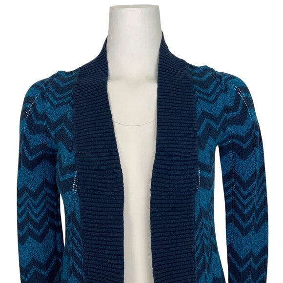 Missoni For Target Cardigan Sweater S Blue Chevron - Picture 7 of 12